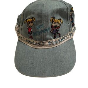 Vintage Rugrats 1999 Girls “Got Attitude” Stitched Denim SnapBack Hat Cap